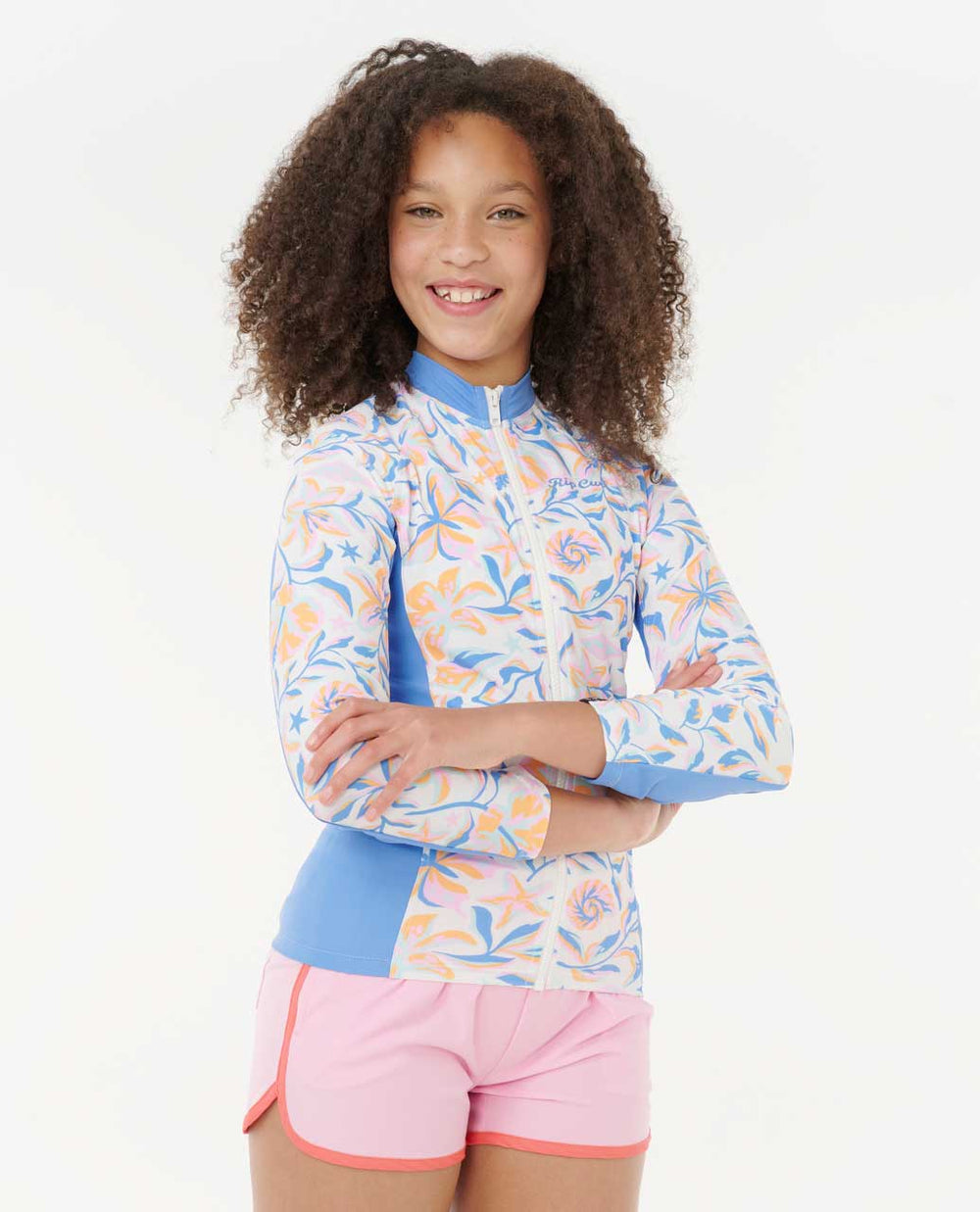Sunset Sky Zip Through Rash Guard - Girls (8-16 years)