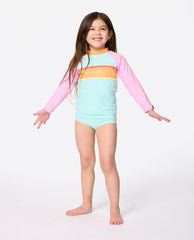 Surf Revival Long Sleeve Swimsuit Set - Girls (1-8 years)
