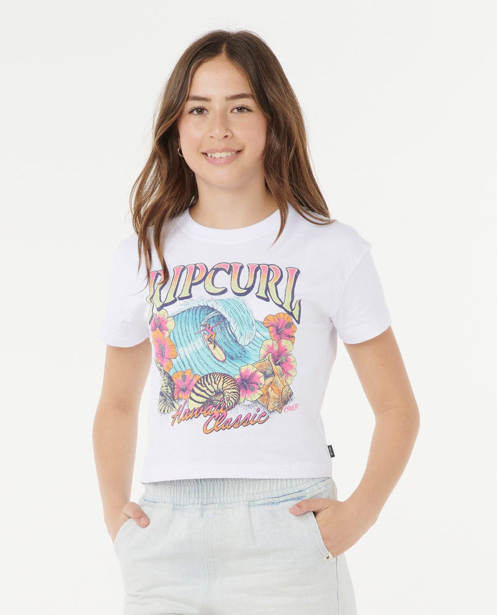 Hawaii Classic Crop Tee - Girls (8-16 years)