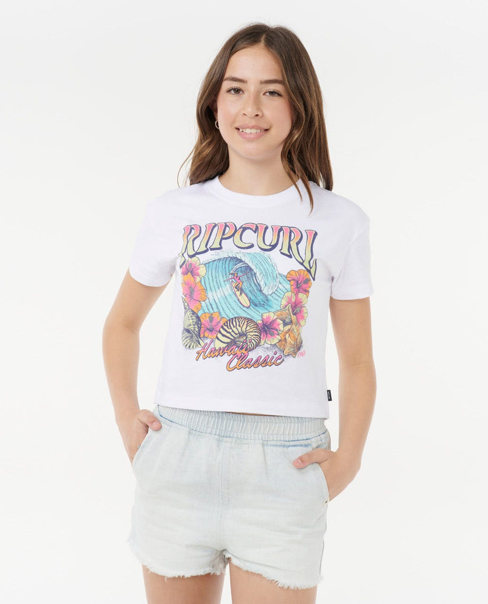 Hawaii Classic Crop Tee - Girls (8-16 years)