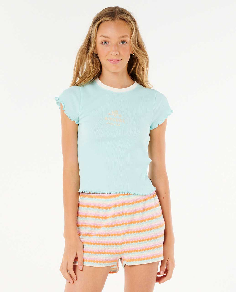 Neon Isles Rib Tee - Girl (8-14 years)