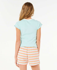 Neon Isles Rib Tee - Girl (8-14 years)