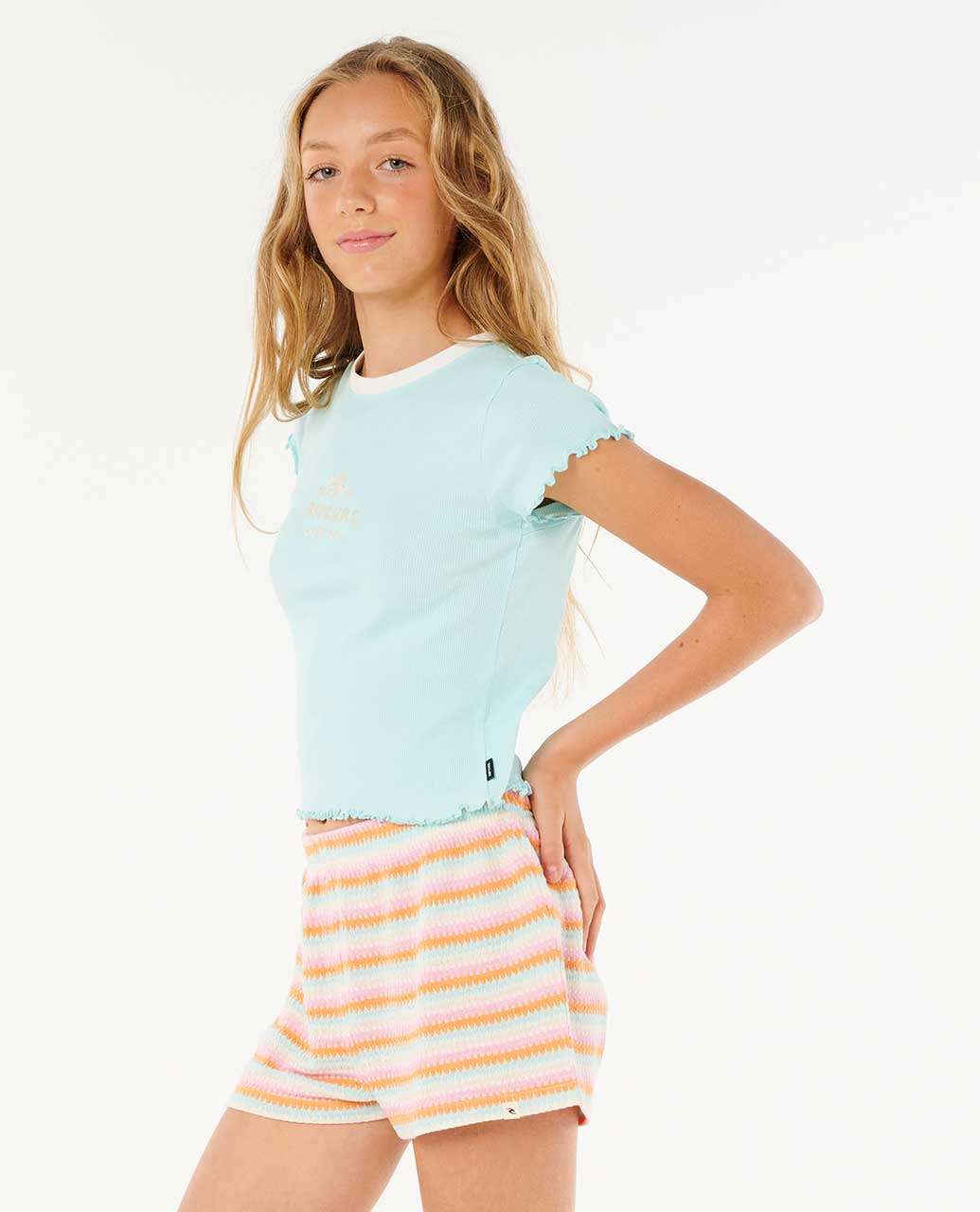 Neon Isles Rib Tee - Girl (8-14 years)