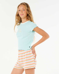 Neon Isles Rib Tee - Girl (8-14 years)
