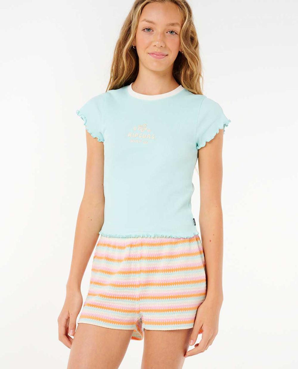 Neon Isles Rib Tee - Girl (8-14 years)