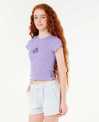 Neon Isles Rib Tee - Girl (8-14 years)
