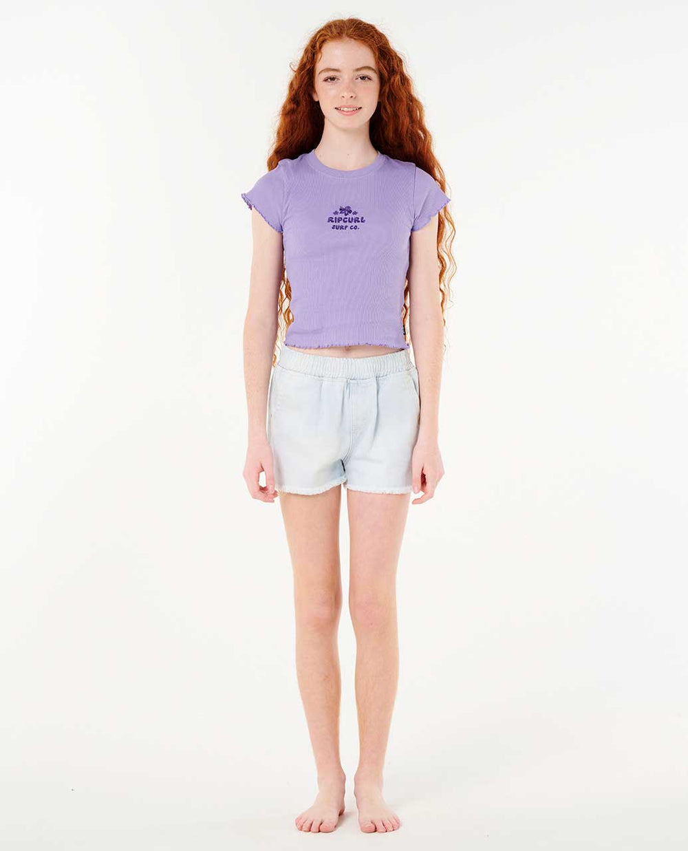 Neon Isles Rib Tee - Girl (8-14 years)