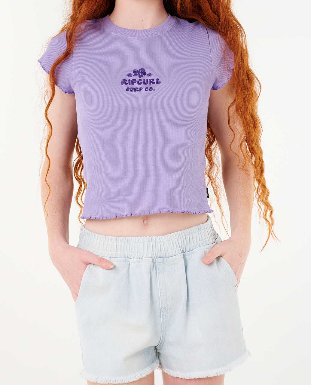 Neon Isles Rib Tee - Girl (8-14 years)