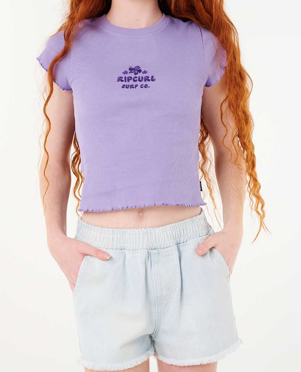 Neon Isles Rib Tee - Girl (8-14 years)