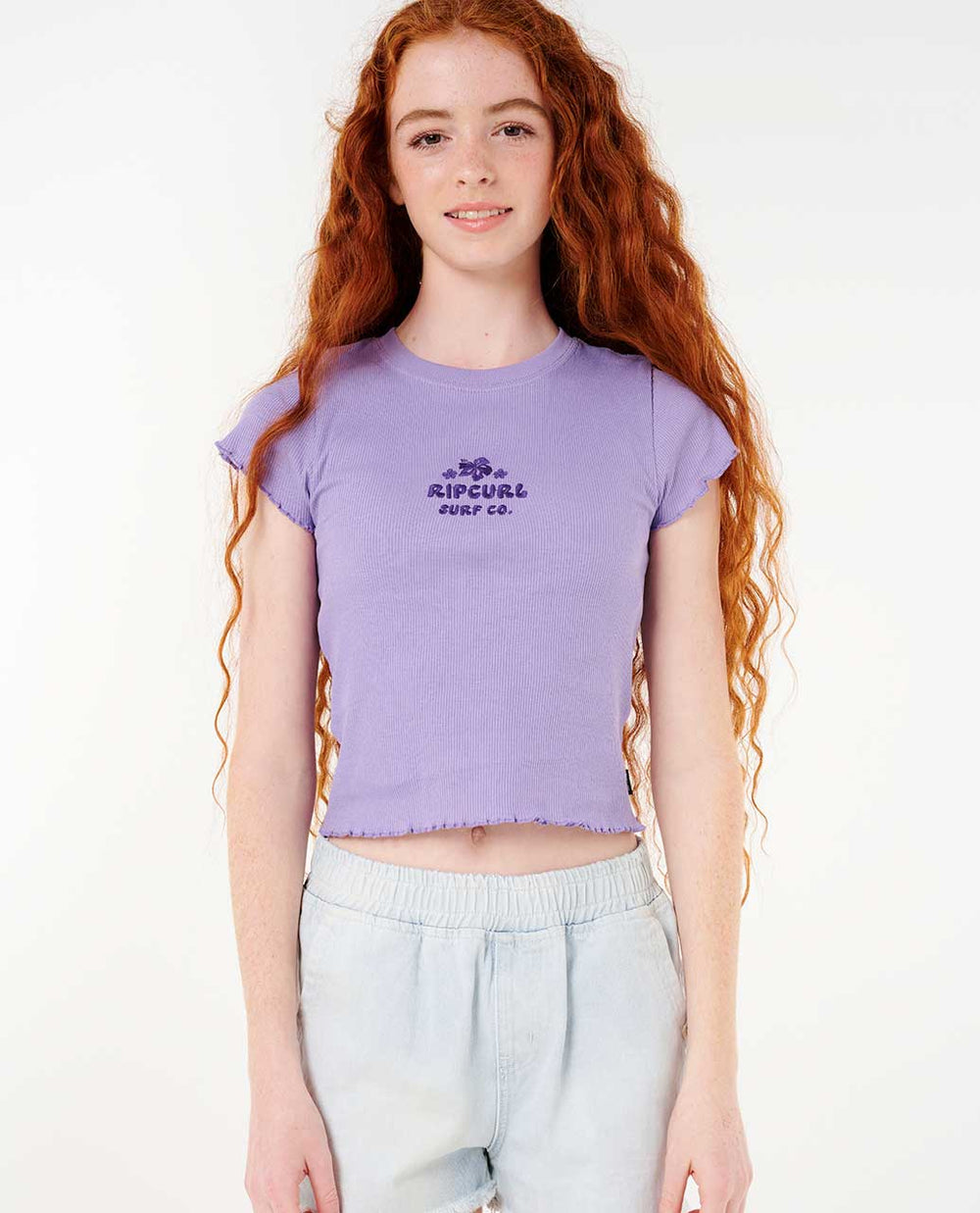 Neon Isles Rib Tee - Girl (8-14 years)