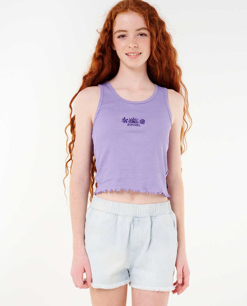 Neon Isles Rib Tank - Girl (8-14 years)