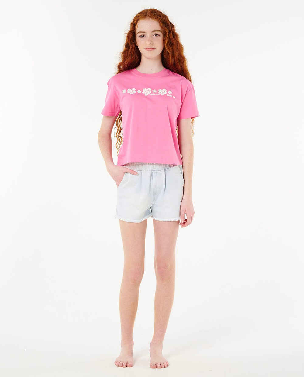 Neon Isles Crop Tee - Girl (8-14 years)