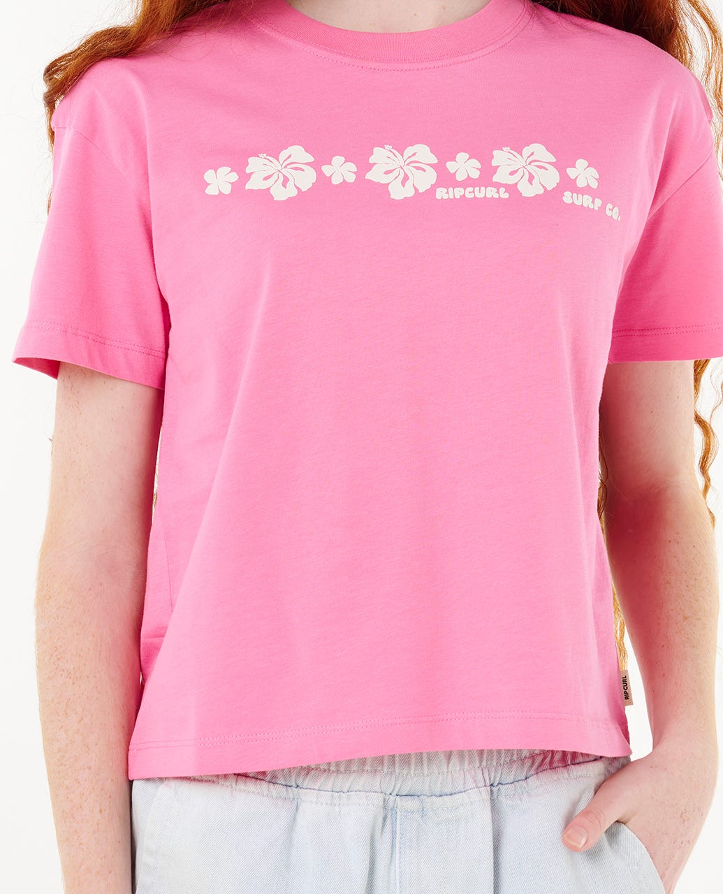 Neon Isles Crop Tee - Girl (8-14 years)