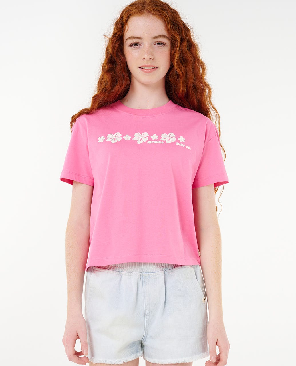 Neon Isles Crop Tee - Girl (8-14 years)