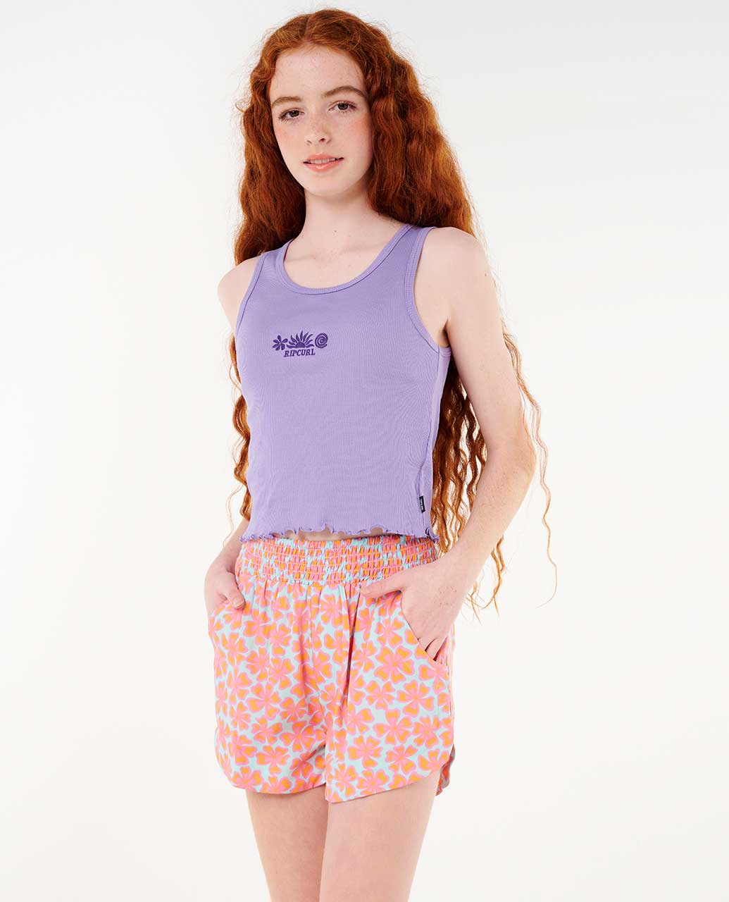 Neon Isles Floral Short - Girl (8-14 years)