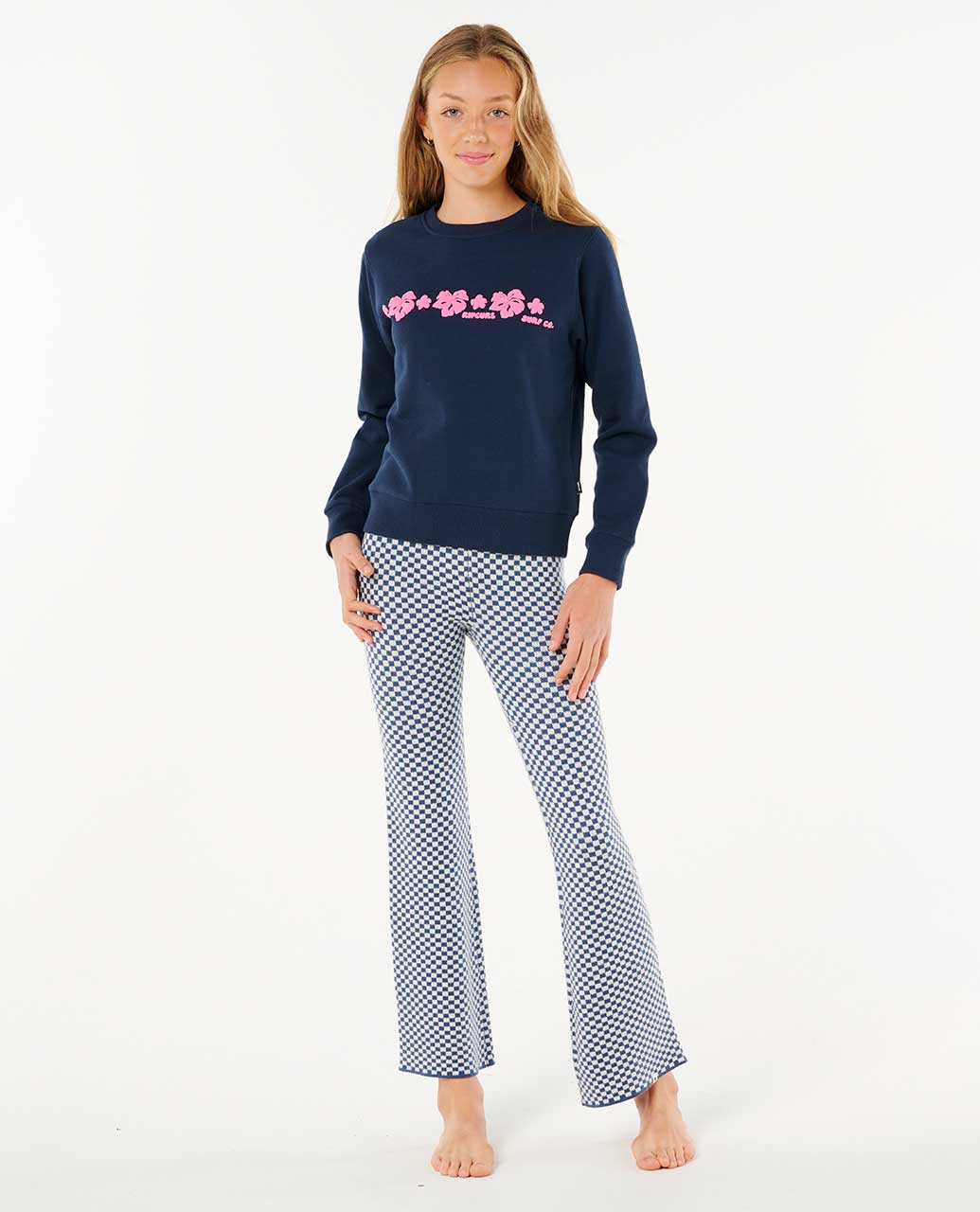 Neon Isles Hibiscus Crew - Girl (8-14 years)