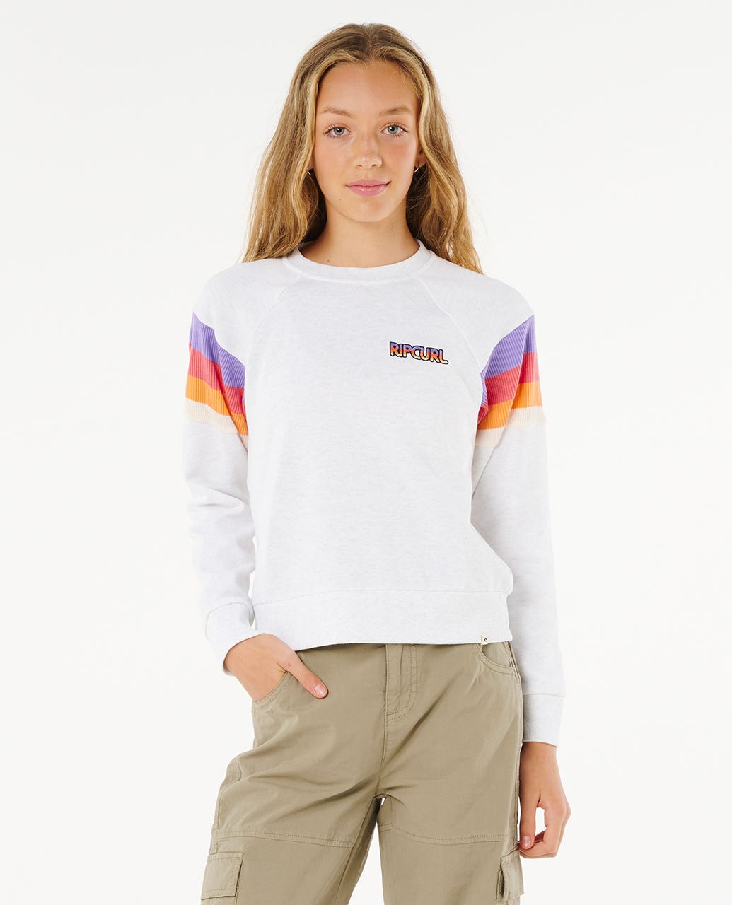 Las Dalias Raglan Crew - Girl (8-14 years)