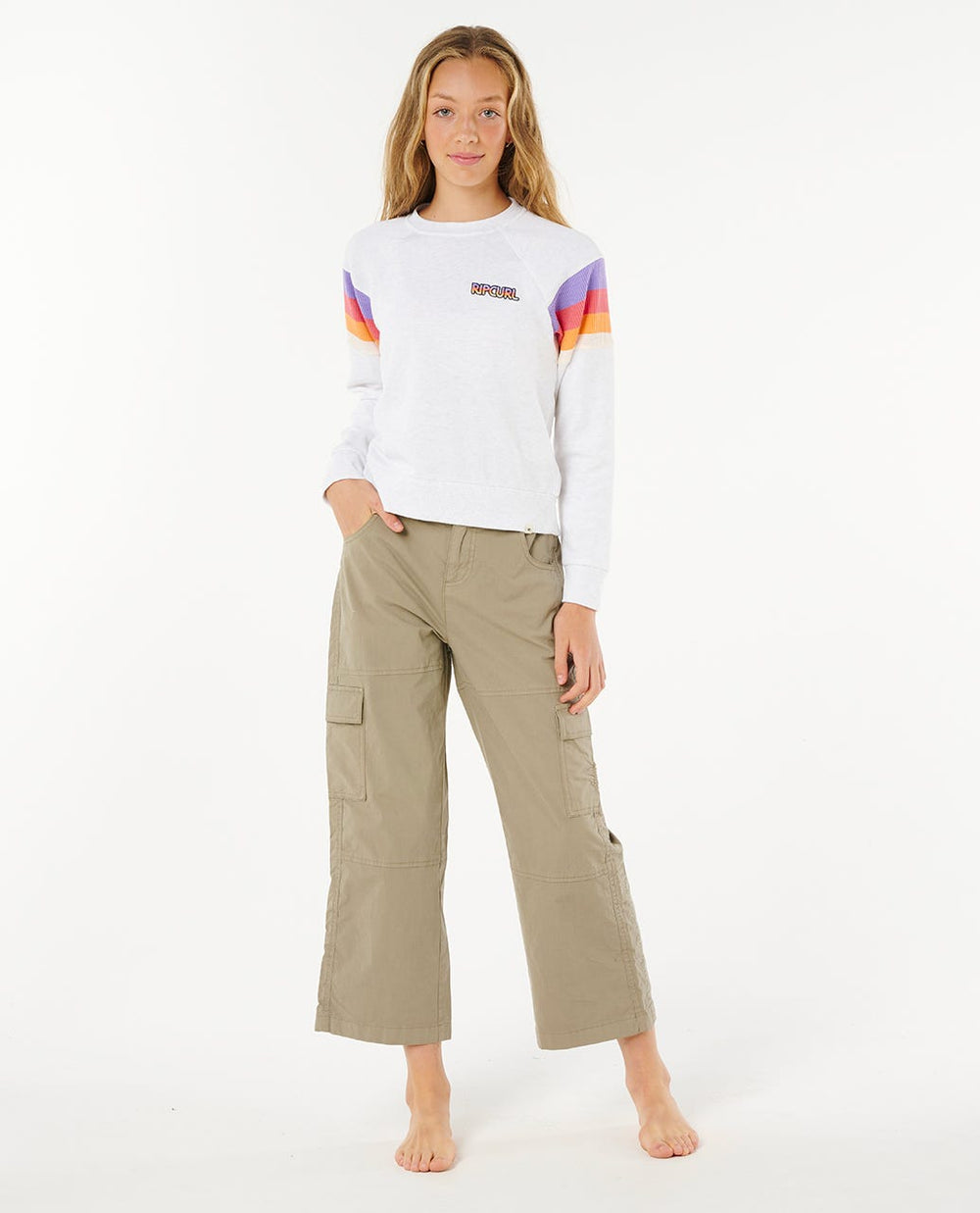 Las Dalias Raglan Crew - Girl (8-14 years)