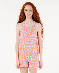 Neon Isles Floral Romper - Girl (8-14 years)