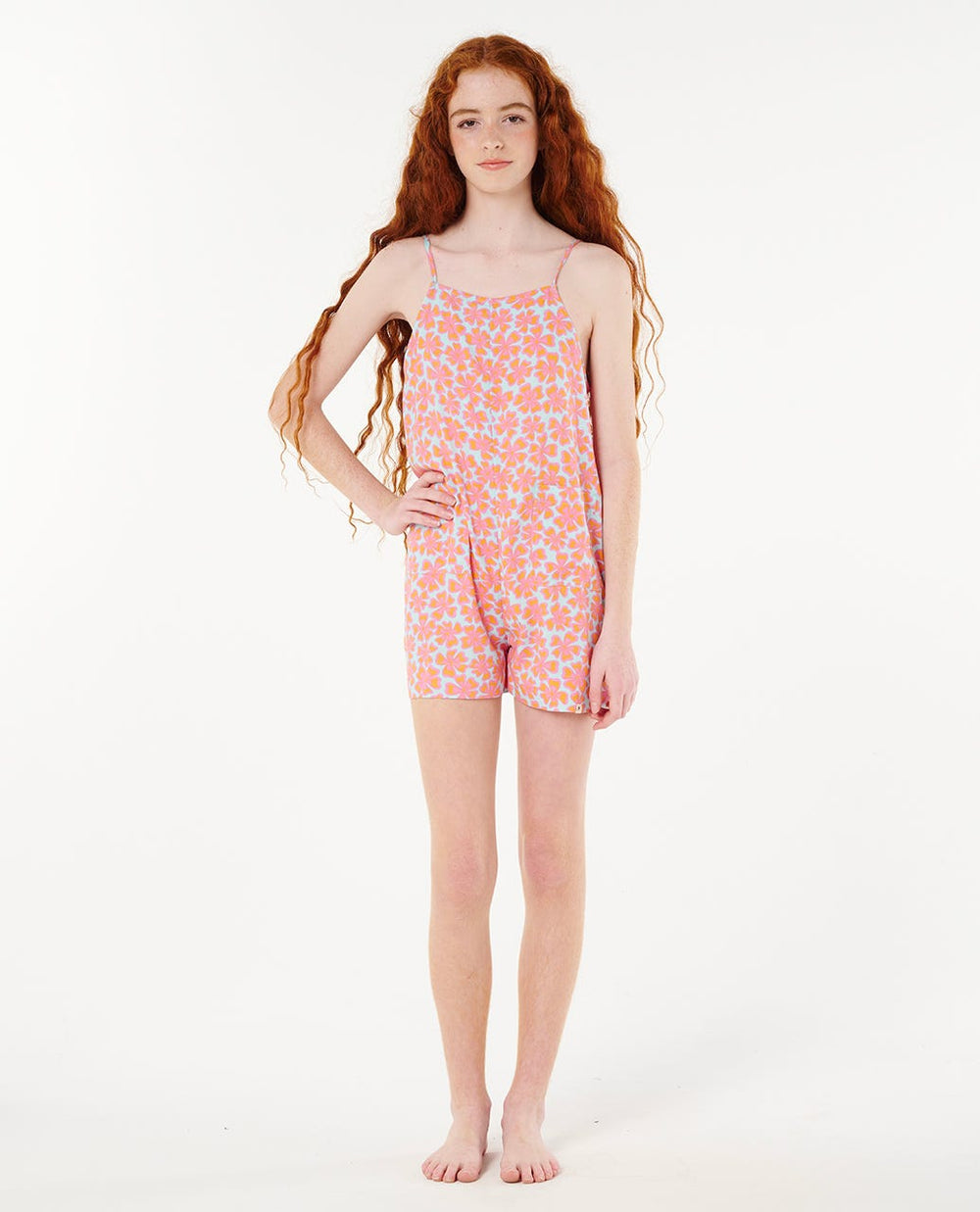 Neon Isles Floral Romper - Girl (8-14 years)
