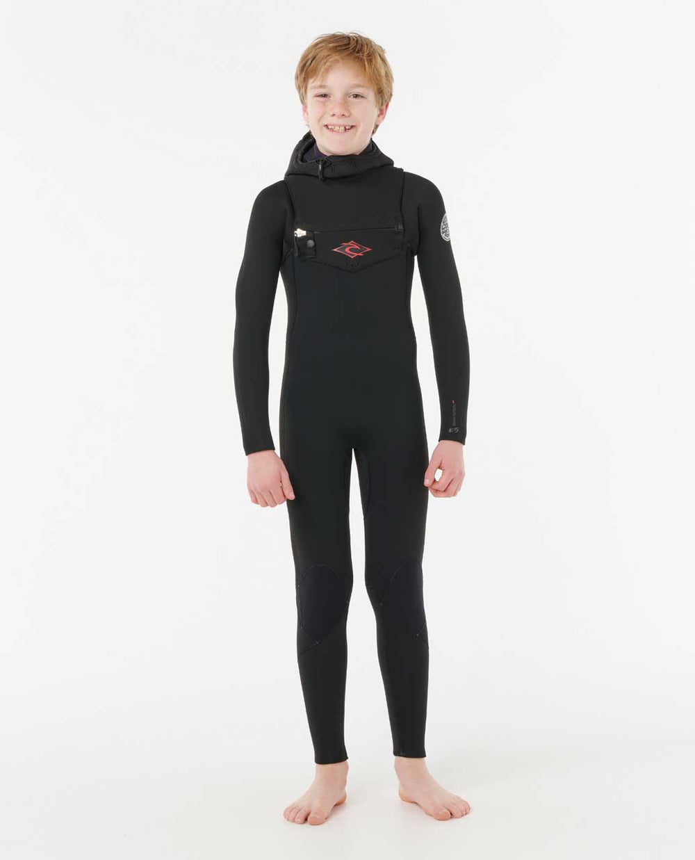 Kids Dawn Patrol 5/4 Chest Zip Hooded Fullsuit Wetsuit