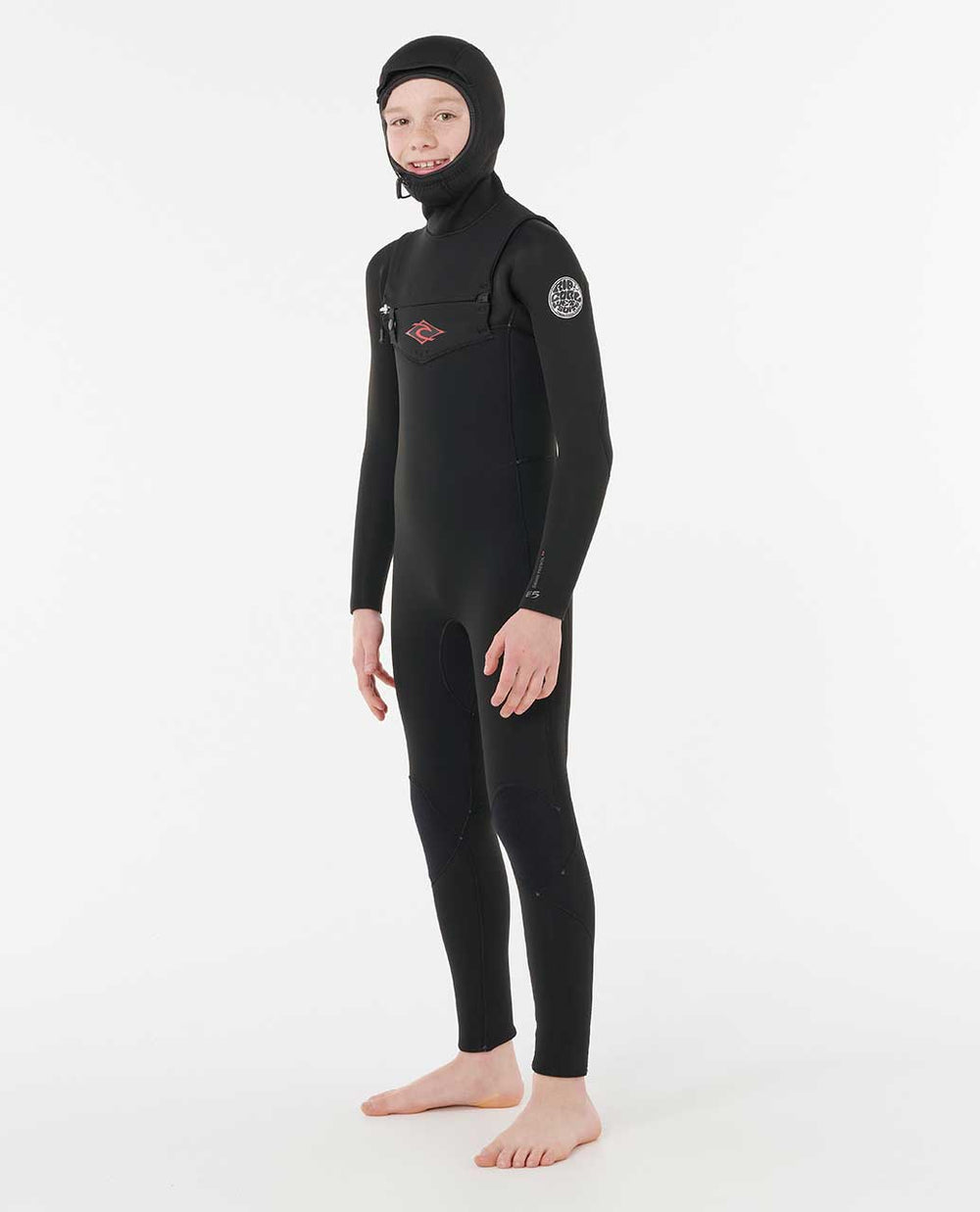 Kids Dawn Patrol 5/4 Chest Zip Hooded Fullsuit Wetsuit