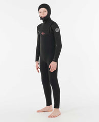 Kids Dawn Patrol 5/4 Chest Zip Hooded Fullsuit Wetsuit