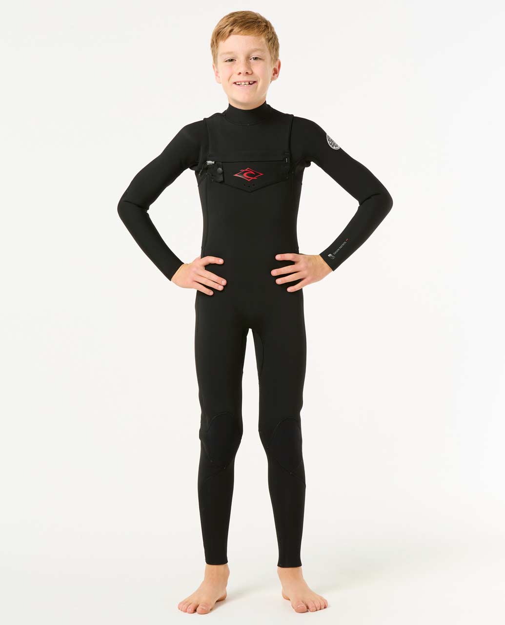 Kids Dawn Patrol 4/3 Chest Zip Steamer