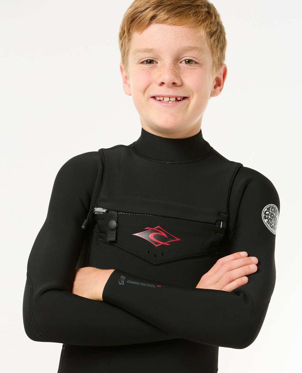 Kids Dawn Patrol 4/3 Chest Zip Steamer