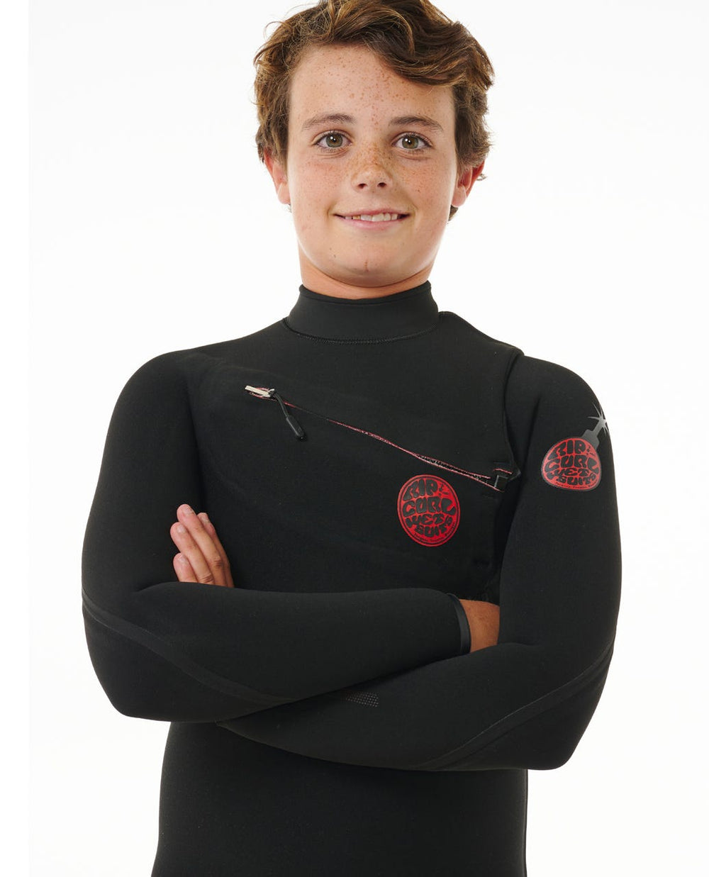 Kids F-Bomb Fusion 3/2 Chest Zip Wetsuit