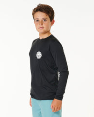 Icons Surflite UV Long Sleeve Rash Vest - Boys (8-16 years)