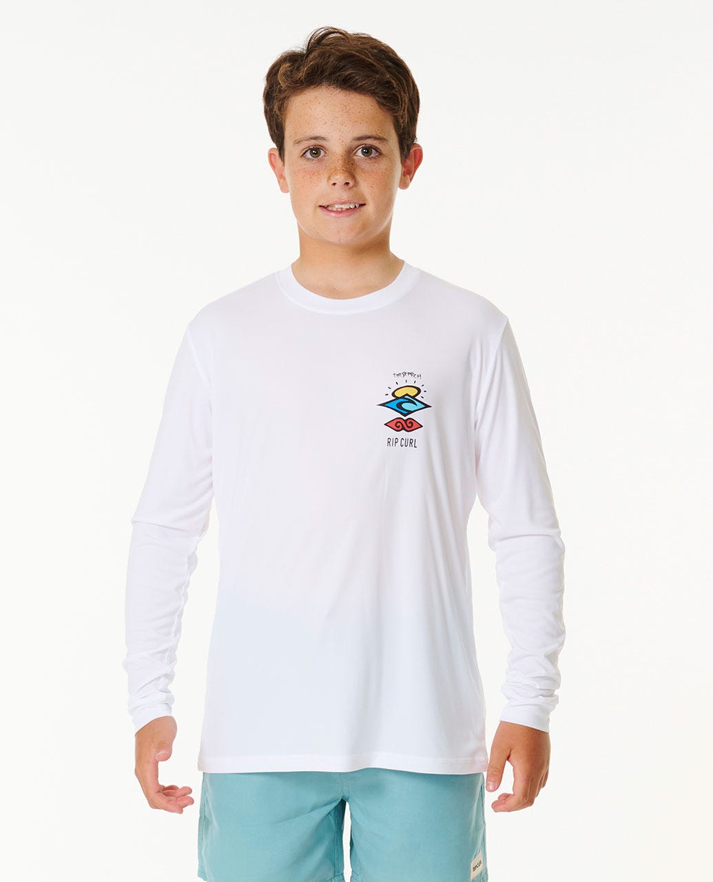 Icons Surflite UV Long Sleeve Rash Vest - Boys (8-16 years)