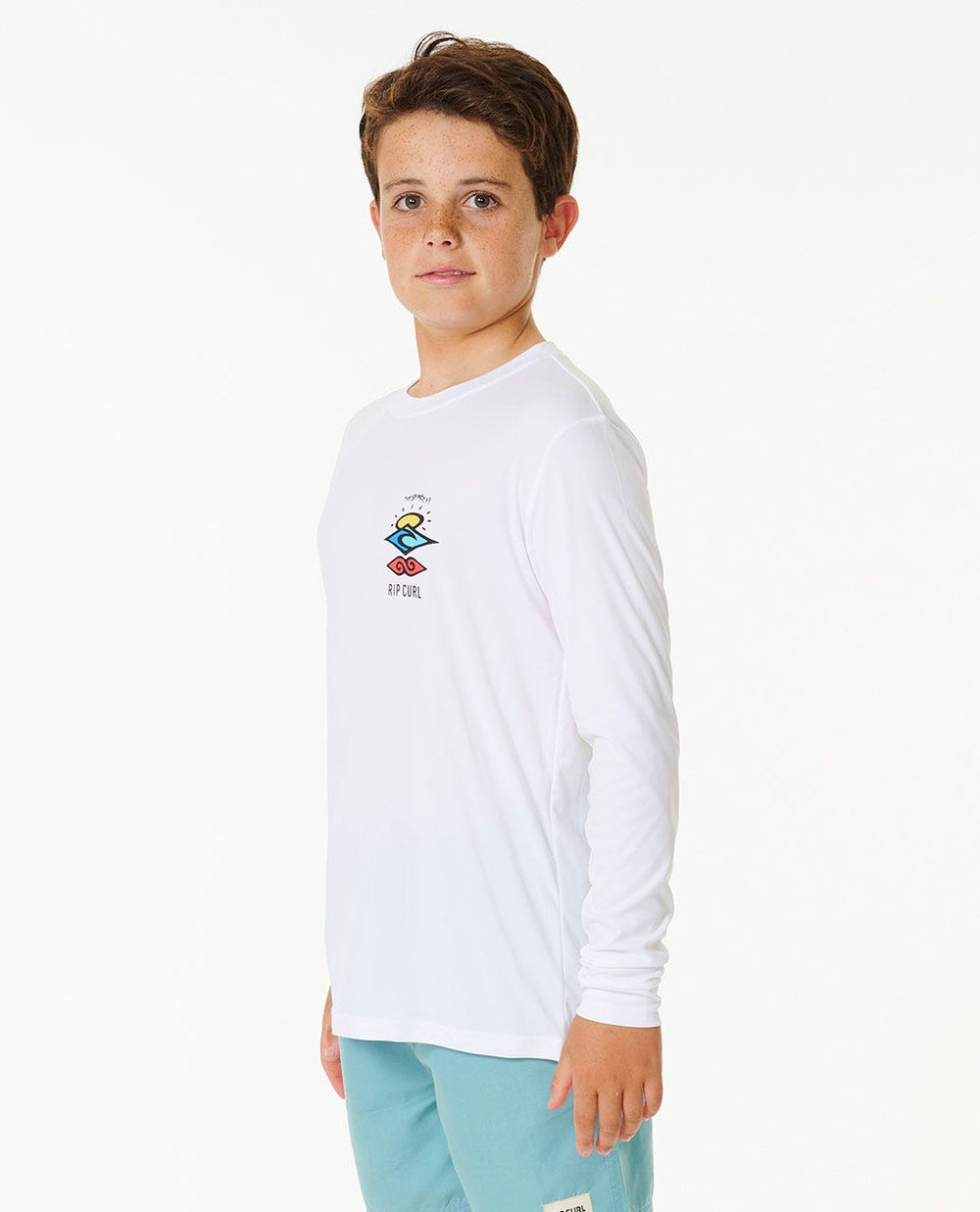 Icons Surflite UV Long Sleeve Rash Vest - Boys (8-16 years)