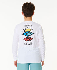 Icons Surflite UV Long Sleeve Rash Vest - Boys (8-16 years)