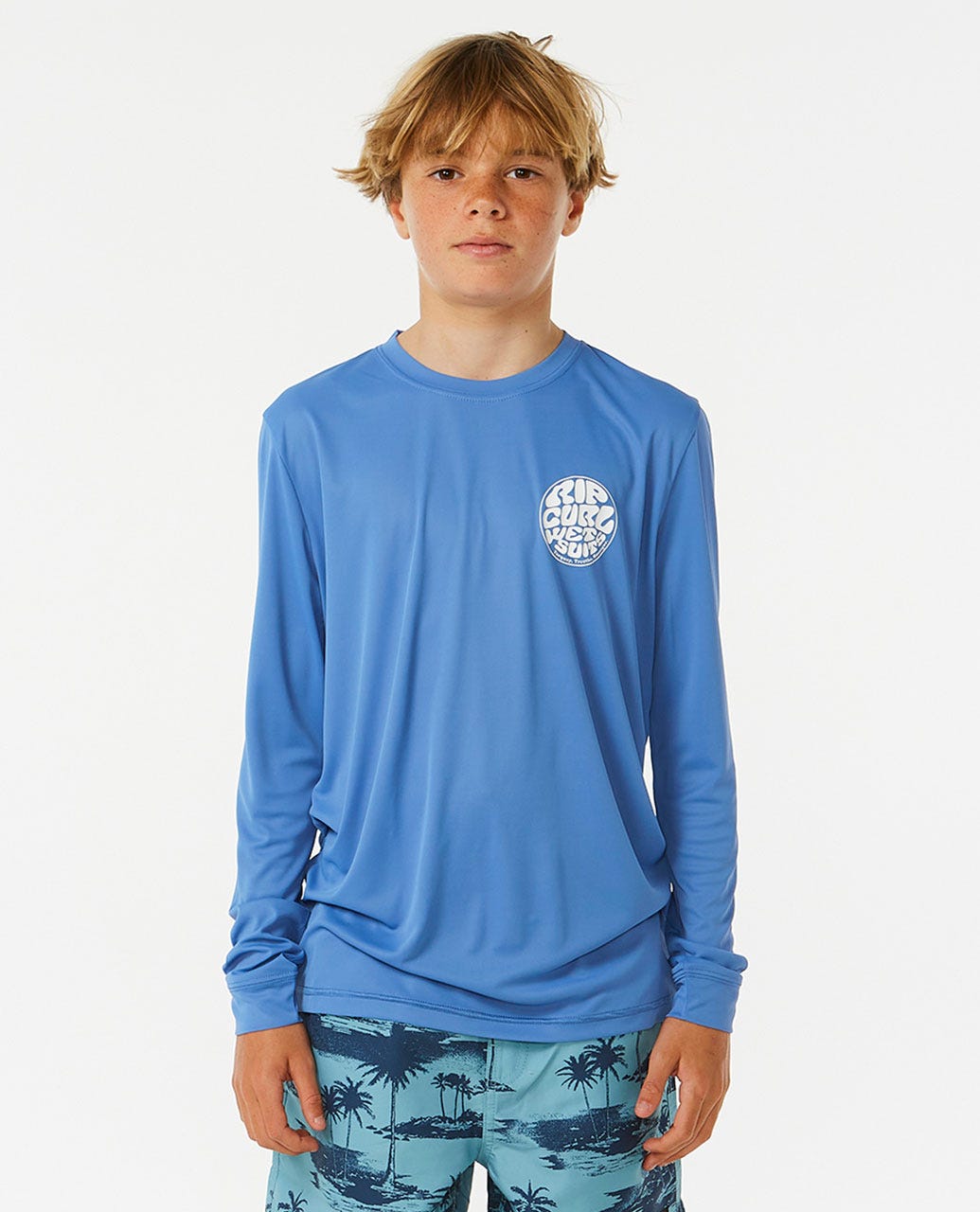 Icons Surflite UV Long Sleeve Rash Vest - Boys (8-16 years)