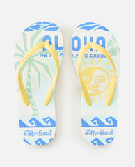 Mixed Bloom Open Toe Sandal - Girls
